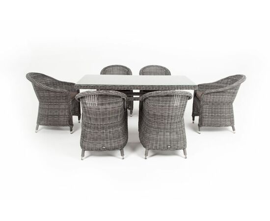 "Эспрессо" обеденная группа плетеная, цвет графит, изображение 9 | Интернет магазин мебели и декора LifeDekor