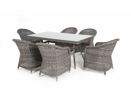 "Эспрессо" обеденная группа плетеная, цвет графит, изображение 10 | Интернет магазин мебели и декора LifeDekor