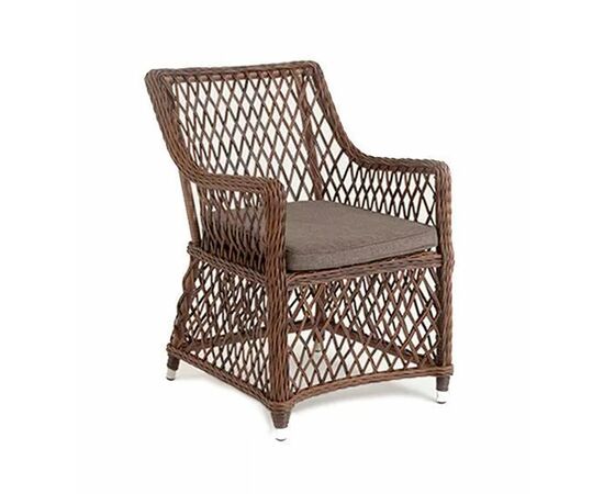 "Латте" плетеное кресло из искусственного ротанга, цвет коричневый, изображение 3 | Интернет магазин мебели и декора LifeDekor