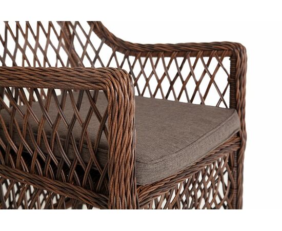 "Латте" плетеное кресло из искусственного ротанга, цвет коричневый, изображение 4 | Интернет магазин мебели и декора LifeDekor