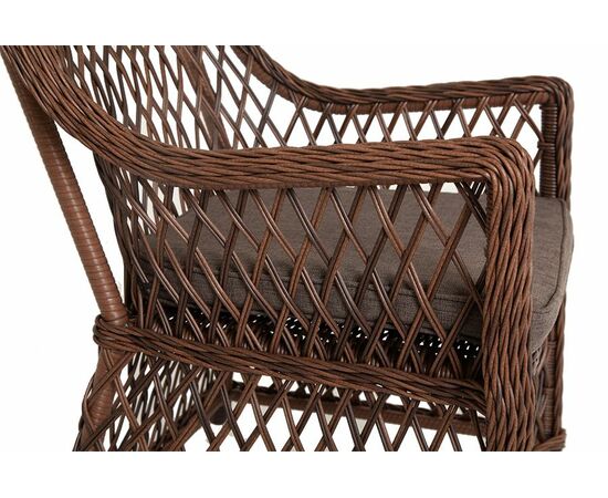 "Латте" плетеное кресло из искусственного ротанга, цвет коричневый, изображение 5 | Интернет магазин мебели и декора LifeDekor
