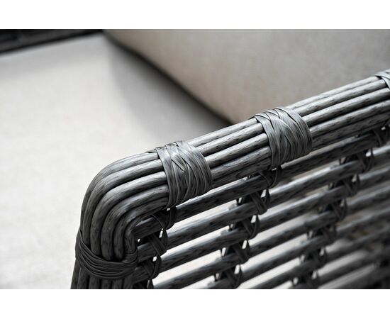 "Валенсия" лаунж-зона из искусственного ротанга, цвет серый, изображение 10 | Интернет магазин мебели и декора LifeDekor