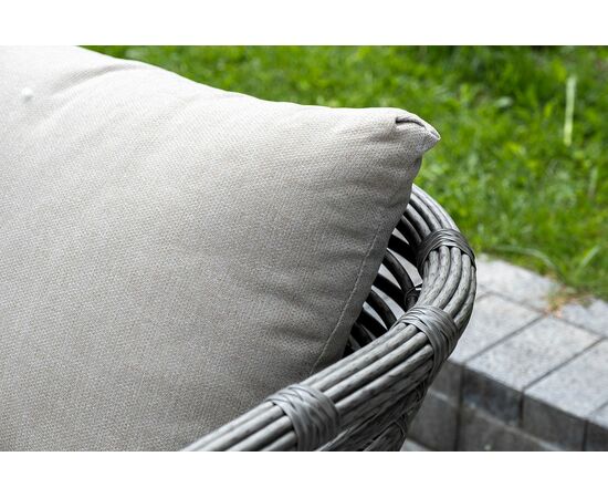 "Валенсия" лаунж-зона из искусственного ротанга, цвет серый, изображение 11 | Интернет магазин мебели и декора LifeDekor