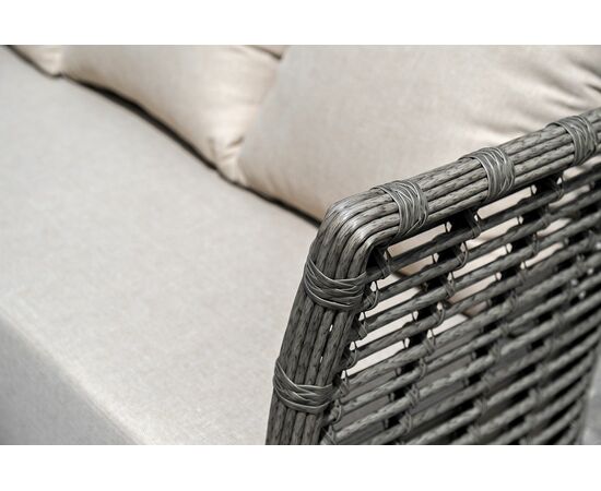 "Валенсия" лаунж-зона из искусственного ротанга, цвет серый, изображение 14 | Интернет магазин мебели и декора LifeDekor