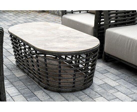 "Валенсия" лаунж-зона из искусственного ротанга, цвет серый, изображение 17 | Интернет магазин мебели и декора LifeDekor