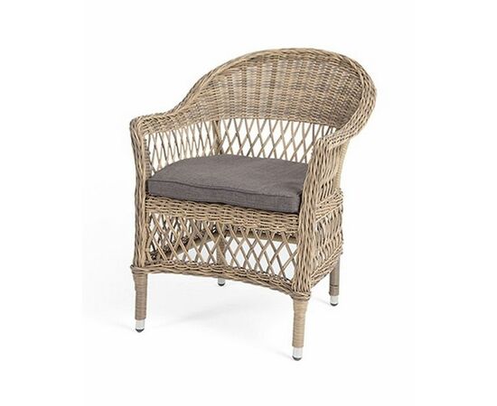 "Сицилия" плетеный стул из искусственного ротанга, цвет соломенный | Интернет магазин мебели и декора LifeDekor