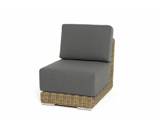 "Капри" модуль диванный прямой с подушками, цвет соломенный | Интернет магазин мебели и декора LifeDekor