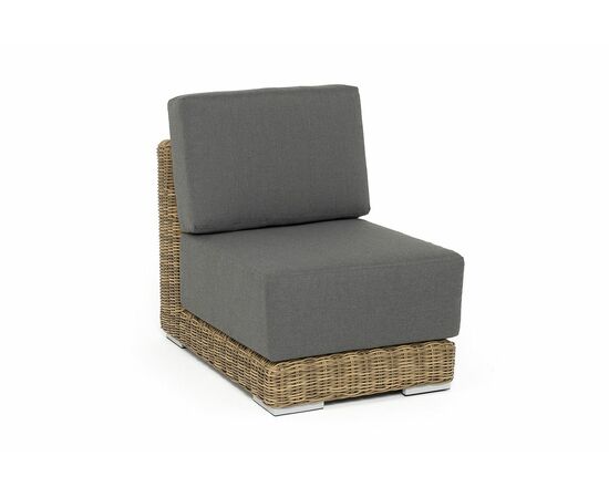 "Капри" модуль диванный прямой с подушками, цвет соломенный, изображение 3 | Интернет магазин мебели и декора LifeDekor