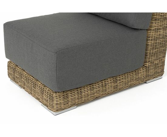 "Капри" модуль диванный прямой с подушками, цвет соломенный, изображение 4 | Интернет магазин мебели и декора LifeDekor