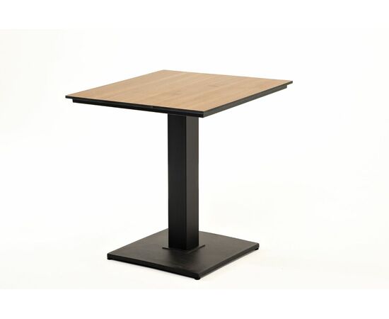 "Каффе" интерьерный стол из HPL квадратный 70х70см, цвет "дуб" | Интернет магазин мебели и декора LifeDekor