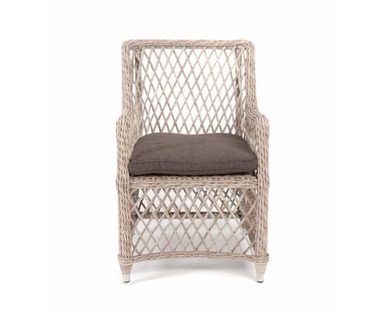 "Латте" плетеное кресло из искусственного ротанга, цвет бежевый, изображение 2 | Интернет магазин мебели и декора LifeDekor