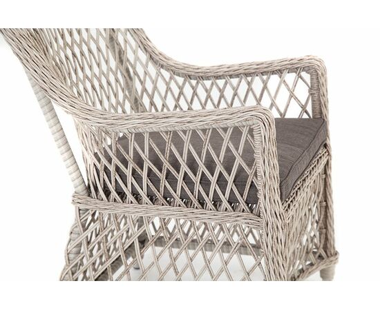 "Латте" плетеное кресло из искусственного ротанга, цвет бежевый, изображение 3 | Интернет магазин мебели и декора LifeDekor