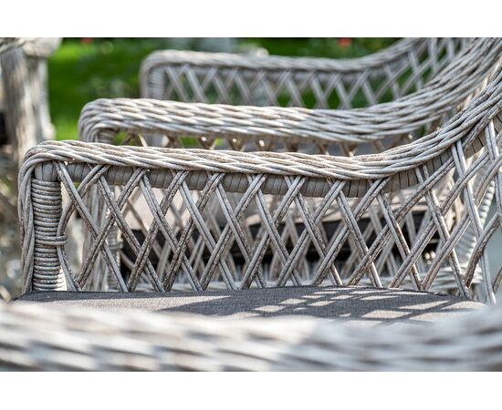 "Латте" плетеное кресло из искусственного ротанга, цвет бежевый, изображение 7 | Интернет магазин мебели и декора LifeDekor