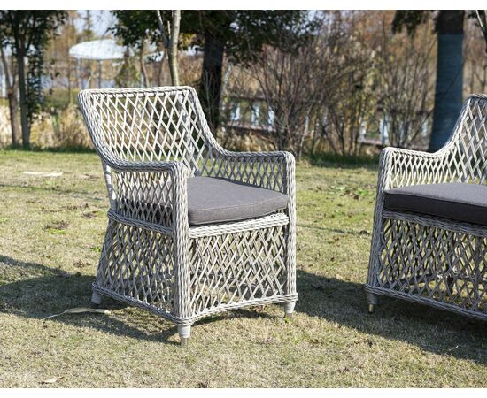 "Латте" плетеное кресло из искусственного ротанга, цвет бежевый, изображение 14 | Интернет магазин мебели и декора LifeDekor