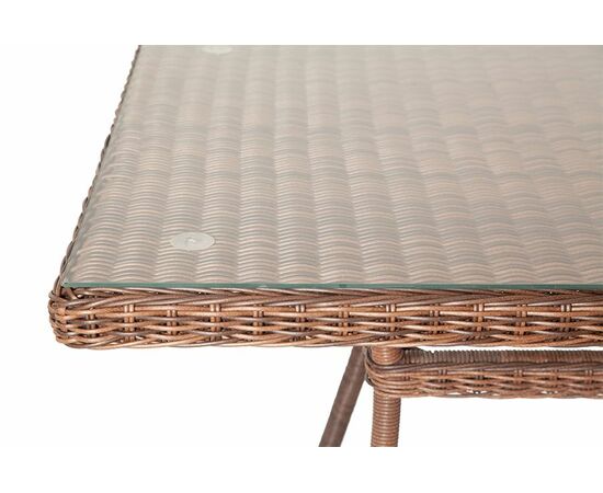 "Латте" плетеный стол из искусственного ротанга 160х90см, цвет коричневый, изображение 4 | Интернет магазин мебели и декора LifeDekor