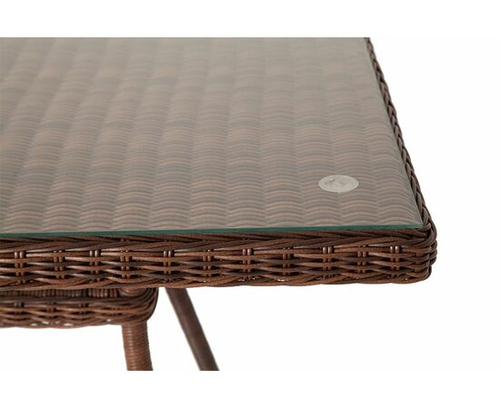 "Латте" плетеный стол из искусственного ротанга 160х90см, цвет коричневый, изображение 5 | Интернет магазин мебели и декора LifeDekor