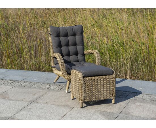 "Толедо" кресло плетеное с подушками, цвет соломенный, изображение 6 | Интернет магазин мебели и декора LifeDekor