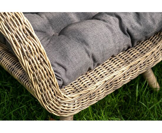 "Толедо" кресло плетеное с подушками, цвет соломенный, изображение 11 | Интернет магазин мебели и декора LifeDekor