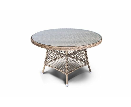 "Равенна" обеденная группа плетеная, цвет соломенный, изображение 4 | Интернет магазин мебели и декора LifeDekor