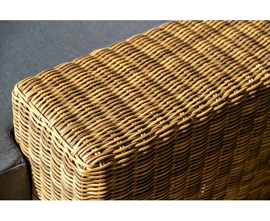 "Капри" трансформирующаяся лаунж-зона из искусственного ротанга, цвет соломенный, изображение 20 | Интернет магазин мебели и декора LifeDekor