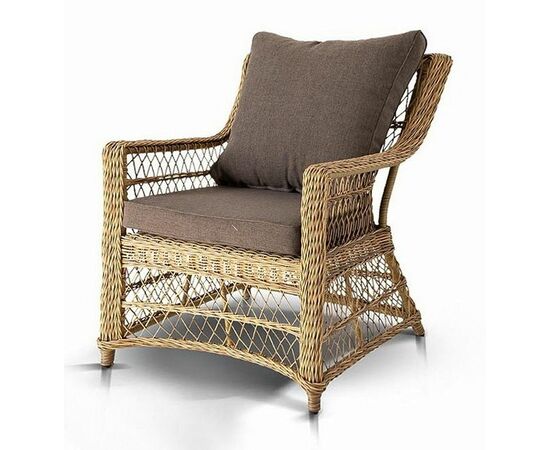 "Гранд Латте" кресло из искусственного ротанга, цвет соломенный | Интернет магазин мебели и декора LifeDekor
