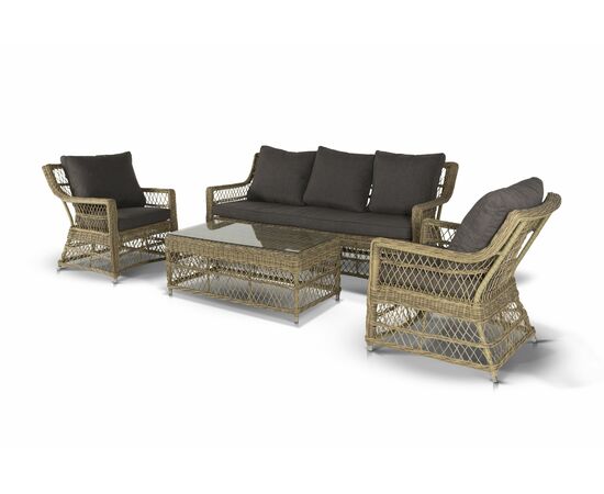 "Гранд Латте" кресло из искусственного ротанга, цвет соломенный, изображение 8 | Интернет магазин мебели и декора LifeDekor