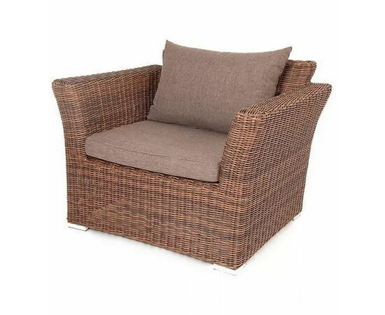 "Капучино" кресло из искусственного ротанга, цвет коричневый | Интернет магазин мебели и декора LifeDekor