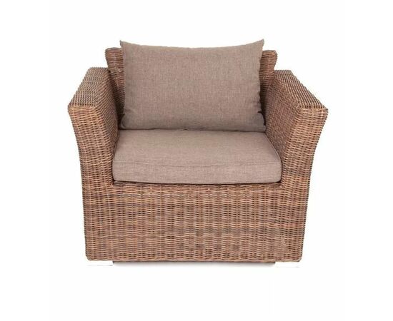 "Капучино" кресло из искусственного ротанга, цвет коричневый, изображение 2 | Интернет магазин мебели и декора LifeDekor