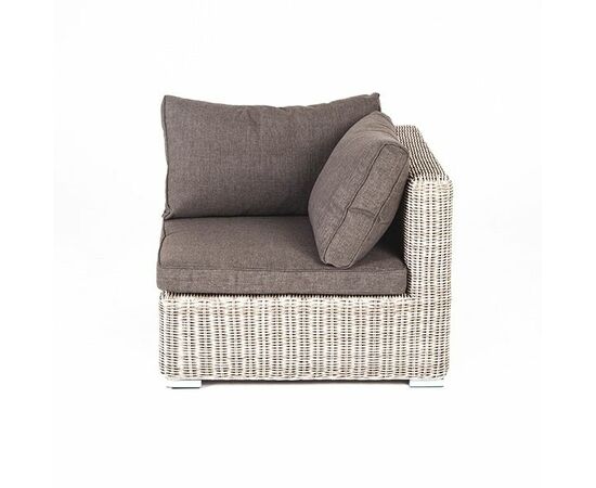 "Лунго" модуль диванный угловой с подушками, цвет бежевый, изображение 2 | Интернет магазин мебели и декора LifeDekor