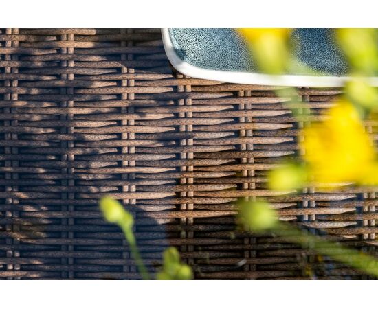 "Лунго" трансформирующаяся лаунж-зона из искусственного ротанга, цвет коричневый, изображение 11 | Интернет магазин мебели и декора LifeDekor