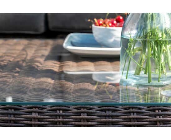 "Лунго" трансформирующаяся лаунж-зона из искусственного ротанга, цвет коричневый, изображение 12 | Интернет магазин мебели и декора LifeDekor