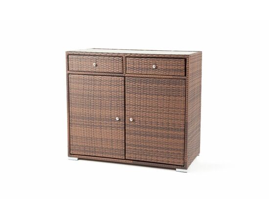 "Мальта" тумба плетеная из искусственного ротанга, цвет коричневый, изображение 6 | Интернет магазин мебели и декора LifeDekor