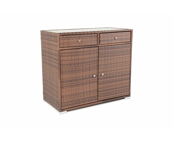 "Мальта" тумба плетеная из искусственного ротанга, цвет коричневый, изображение 11 | Интернет магазин мебели и декора LifeDekor