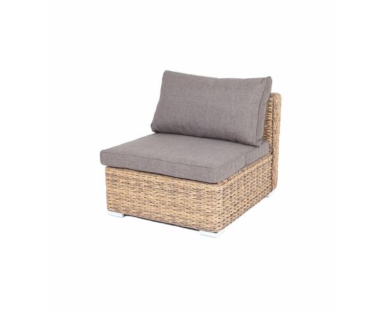 "Лунго" модуль диванный прямой с подушками, цвет соломенный (гиацинт) | Интернет магазин мебели и декора LifeDekor