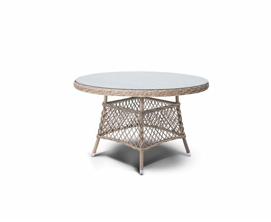 "Лацио" обеденная группа из искусственного ротанга, цвет соломенный, изображение 5 | Интернет магазин мебели и декора LifeDekor