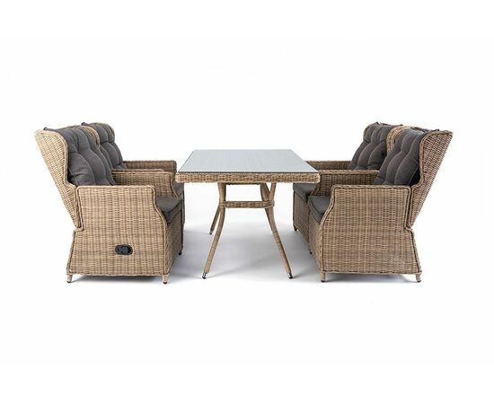 "Кьянти" обеденная группа из искусственного ротанга, изображение 2 | Интернет магазин мебели и декора LifeDekor