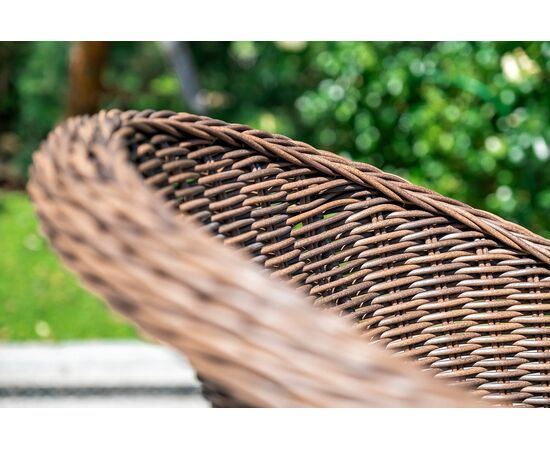 "Базелла" обеденная группа из искусственного ротанга, цвет коричневый, изображение 10 | Интернет магазин мебели и декора LifeDekor