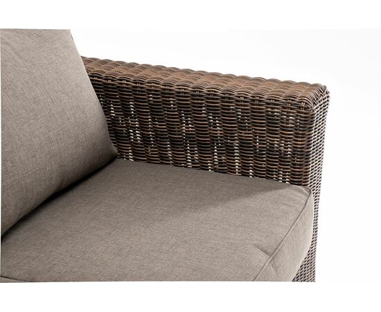 "Боно" диван из искусственного ротанга трехместный, цвет коричневый, изображение 5 | Интернет магазин мебели и декора LifeDekor