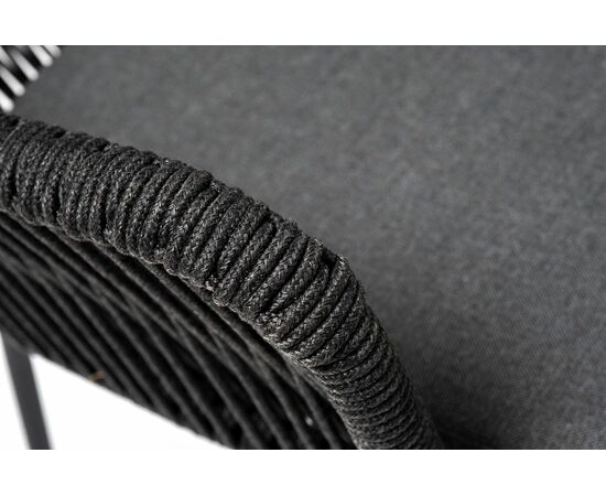 "Лион" обеденная группа на 4 персоны со стульями "Лион" темно-серый, круглый стол "серый гранит", изображение 6 | Интернет магазин мебели и декора LifeDekor