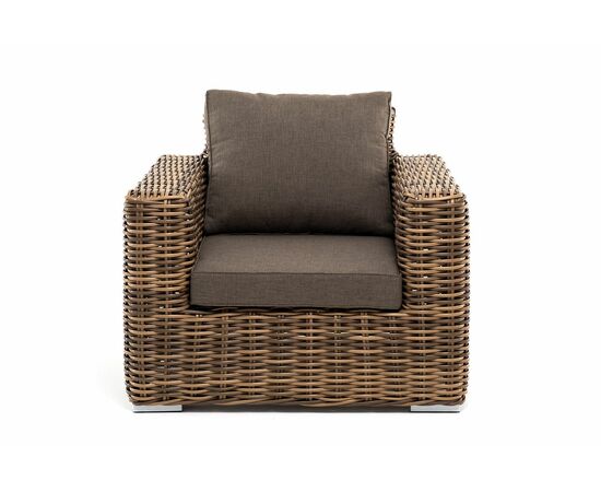 "Палермо" кресло из искусственного ротанга, цвет соломенный, изображение 2 | Интернет магазин мебели и декора LifeDekor