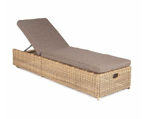 "Рим" шезлонг с подушкой, цвет соломенный | Интернет магазин мебели и декора LifeDekor