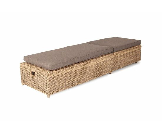 "Рим" шезлонг с подушкой, цвет соломенный, изображение 2 | Интернет магазин мебели и декора LifeDekor