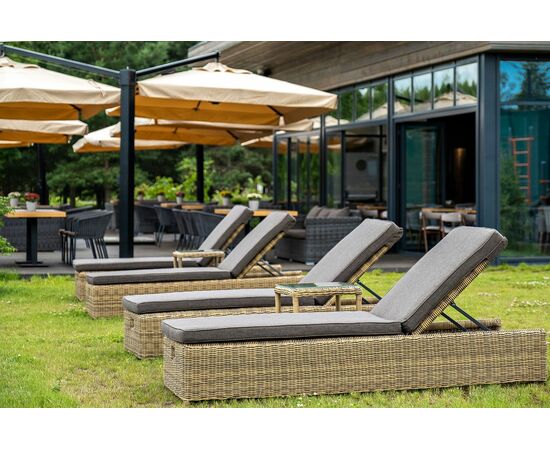 "Рим" шезлонг с подушкой, цвет соломенный, изображение 9 | Интернет магазин мебели и декора LifeDekor