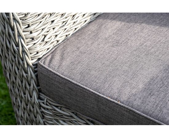 "Капучино Сингл" лаунж-зона из искусственного ротанга (гиацинт), цвет серый, изображение 12 | Интернет магазин мебели и декора LifeDekor
