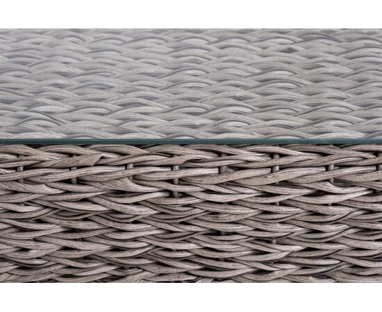 "Капучино Сингл" лаунж-зона из искусственного ротанга (гиацинт), цвет серый, изображение 18 | Интернет магазин мебели и декора LifeDekor