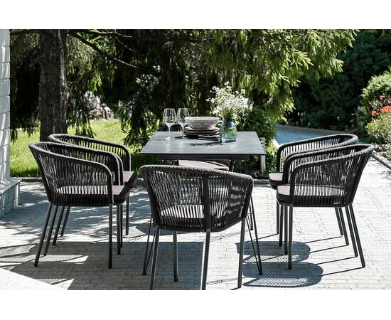 "Милан" обеденная группа на 6 персон, цвет темный, изображение 3 | Интернет магазин мебели и декора LifeDekor