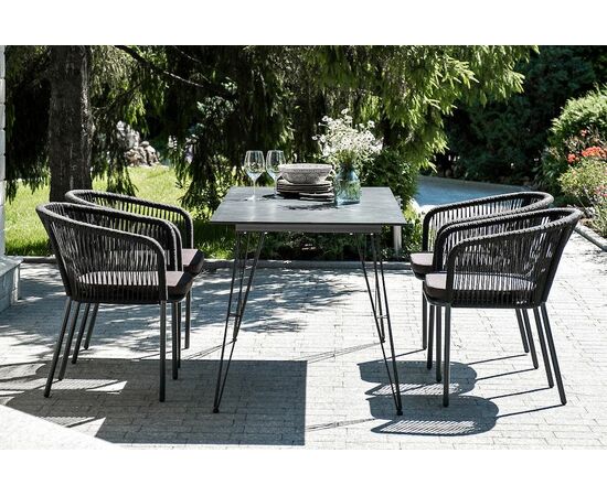 "Милан" обеденная группа на 6 персон, цвет темный, изображение 4 | Интернет магазин мебели и декора LifeDekor