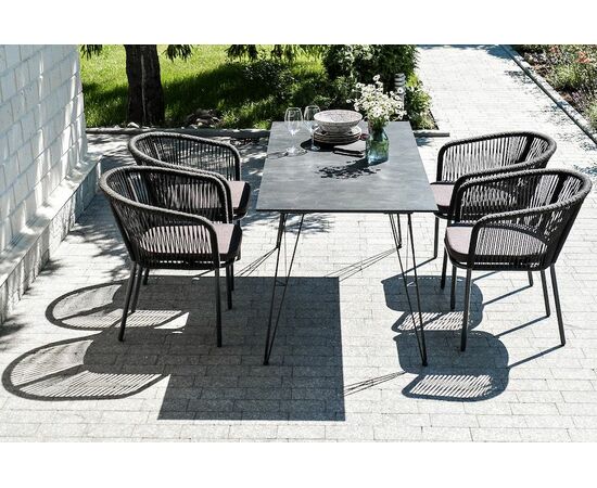 "Милан" обеденная группа на 6 персон, цвет темный, изображение 5 | Интернет магазин мебели и декора LifeDekor