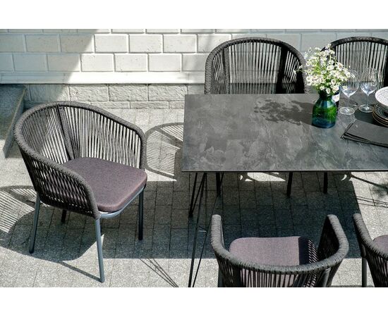 "Милан" обеденная группа на 6 персон, цвет темный, изображение 7 | Интернет магазин мебели и декора LifeDekor