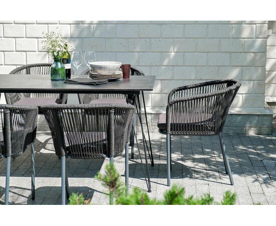 "Милан" обеденная группа на 6 персон, цвет темный, изображение 8 | Интернет магазин мебели и декора LifeDekor